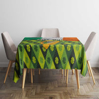 Ireland Tablecloth with Irish Flag Harp and Shamrock Pattern Design