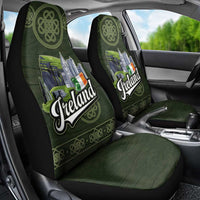 Celtic Ireland Car Seat Cover with Irish Flag Castle and Knotwork Design