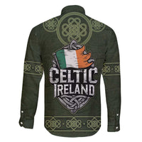 Celtic Ireland Family Matching Puletasi and Hawaiian Shirt with Irish Flag Castle and Knotwork Design