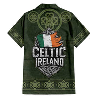 Celtic Ireland Family Matching Tank Maxi Dress and Hawaiian Shirt with Irish Flag Castle and Knotwork Design