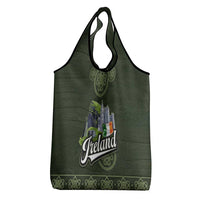 Celtic Ireland Grocery Bag with Irish Flag Castle and Knotwork Design