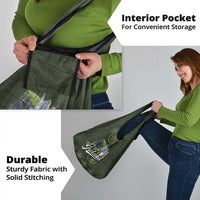 Celtic Ireland Grocery Bag with Irish Flag Castle and Knotwork Design