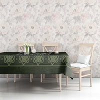 Celtic Ireland Tablecloth with Irish Flag Castle and Knotwork Design