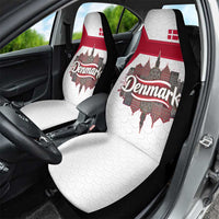 Denmark Car Seat Cover with Cityscape Print and Royal Coat of Arms Design