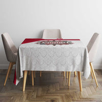 Denmark Tablecloth with Cityscape Print and Royal Coat of Arms Design