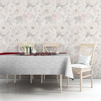 Denmark Tablecloth with Cityscape Print and Royal Coat of Arms Design