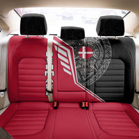 Denmark Flag Back Car Seat Cover with Viking Rune Pattern and Nordic Crest Design - Wonder Print Shop