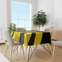 Colombia Heritage Tablecloth with Yellow Black Flag Map and City Street Art - Wonder Print Shop