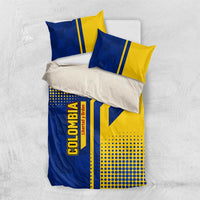 Colombia Flag Colors Bedding Set with National Crest and Libertad y Orden Motto Design - Wonder Print Shop