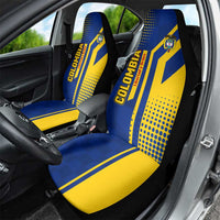 Colombia Flag Colors Car Seat Cover with National Crest and Libertad y Orden Motto Design - Wonder Print Shop