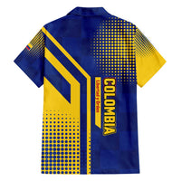 Colombia Flag Colors Family Matching Puletasi and Hawaiian Shirt with National Crest and Libertad y Orden Motto Design - Wonder Print Shop