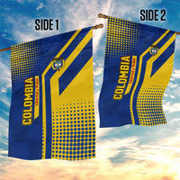 Colombia Flag Colors Garden Flag with National Crest and Libertad y Orden Motto Design - Wonder Print Shop