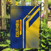 Colombia Flag Colors Garden Flag with National Crest and Libertad y Orden Motto Design - Wonder Print Shop