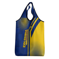 Colombia Flag Colors Grocery Bag with National Crest and Libertad y Orden Motto Design - Wonder Print Shop