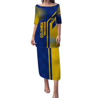 Colombia Flag Colors Puletasi with National Crest and Libertad y Orden Motto Design - Wonder Print Shop