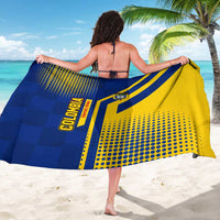 Colombia Flag Colors Sarong with National Crest and Libertad y Orden Motto Design - Wonder Print Shop