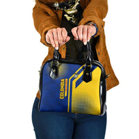 Colombia Flag Colors Shoulder Handbag with National Crest and Libertad y Orden Motto Design - Wonder Print Shop