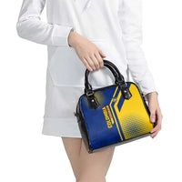 Colombia Flag Colors Shoulder Handbag with National Crest and Libertad y Orden Motto Design - Wonder Print Shop