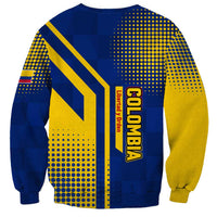 Colombia Flag Colors Sweatshirt with National Crest and Libertad y Orden Motto Design - Wonder Print Shop