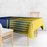 Colombia Flag Colors Tablecloth with National Crest and Libertad y Orden Motto Design - Wonder Print Shop