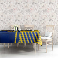 Colombia Flag Colors Tablecloth with National Crest and Libertad y Orden Motto Design - Wonder Print Shop