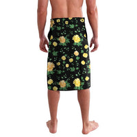 Colombia Yellow Flower Pattern Lavalava with Flag Colors and Floree de Libertad Design - Wonder Print Shop