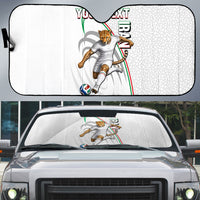 Personalized Iran Football Cheetah Auto Sun Shade Team Melli Persian Soccer Graphic Art