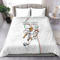 Personalized Iran Football Cheetah Bedding Set Team Melli Persian Soccer Graphic Art