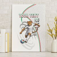 Personalized Iran Football Cheetah Canvas Wall Art Team Melli Persian Soccer Graphic Art