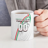 Personalized Iran Football Cheetah Ceramic Mug Team Melli Persian Soccer Graphic Art