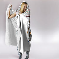 Personalized Iran Football Cheetah Hooded Blanket Team Melli Persian Soccer Graphic Art