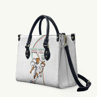 Personalized Iran Football Cheetah Leather Bag Team Melli Persian Soccer Graphic Art