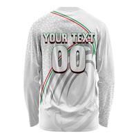 Personalized Iran Football Cheetah Long Sleeve Shirt Team Melli Persian Soccer Graphic Art