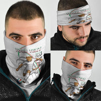 Personalized Iran Football Cheetah Neck Gaiter Team Melli Persian Soccer Graphic Art