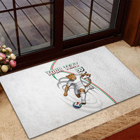 Personalized Iran Football Cheetah Rubber Doormat Team Melli Persian Soccer Graphic Art