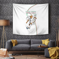 Personalized Iran Football Cheetah Tapestry Team Melli Persian Soccer Graphic Art