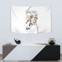 Personalized Iran Football Cheetah Tapestry Team Melli Persian Soccer Graphic Art