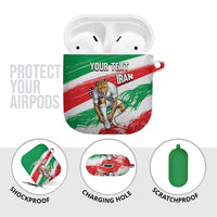 Personalized Iran Football Team Melli AirPods Case Iranian Cheetah Patriotic Flag