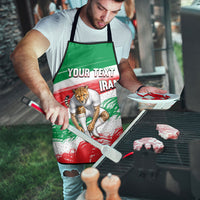 Personalized Iran Football Team Melli Apron Iranian Cheetah Patriotic Flag