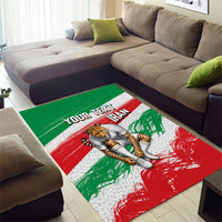 Personalized Iran Football Team Melli Area Rug Iranian Cheetah Patriotic Flag