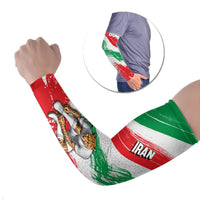 Personalized Iran Football Team Melli Arm Sleeves Iranian Cheetah Patriotic Flag
