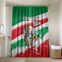 Personalized Iran Football Team Melli Bathroom Set Iranian Cheetah Patriotic Flag