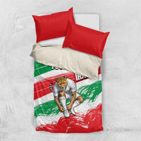 Personalized Iran Football Team Melli Bedding Set Iranian Cheetah Patriotic Flag
