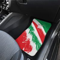 Personalized Iran Football Team Melli Car Mats Iranian Cheetah Patriotic Flag