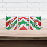 Personalized Iran Football Team Melli Ceramic Mug Iranian Cheetah Patriotic Flag