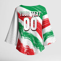 Personalized Iran Football Team Melli Kimono Sleeve Blouse Iranian Cheetah Patriotic Flag