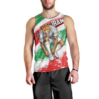 Personalized Iran Football Team Melli Men Tank Top Iranian Cheetah Patriotic Flag