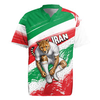 Personalized Iran Football Team Melli Rugby Jersey Iranian Cheetah Patriotic Flag