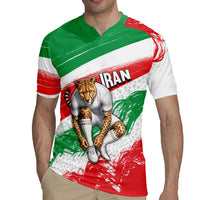 Personalized Iran Football Team Melli Rugby Jersey Iranian Cheetah Patriotic Flag