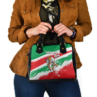 Personalized Iran Football Team Melli Shoulder Handbag Iranian Cheetah Patriotic Flag